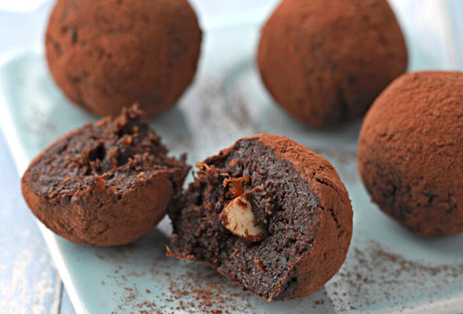 Vegan Salted Chocolate and Prune Truffles