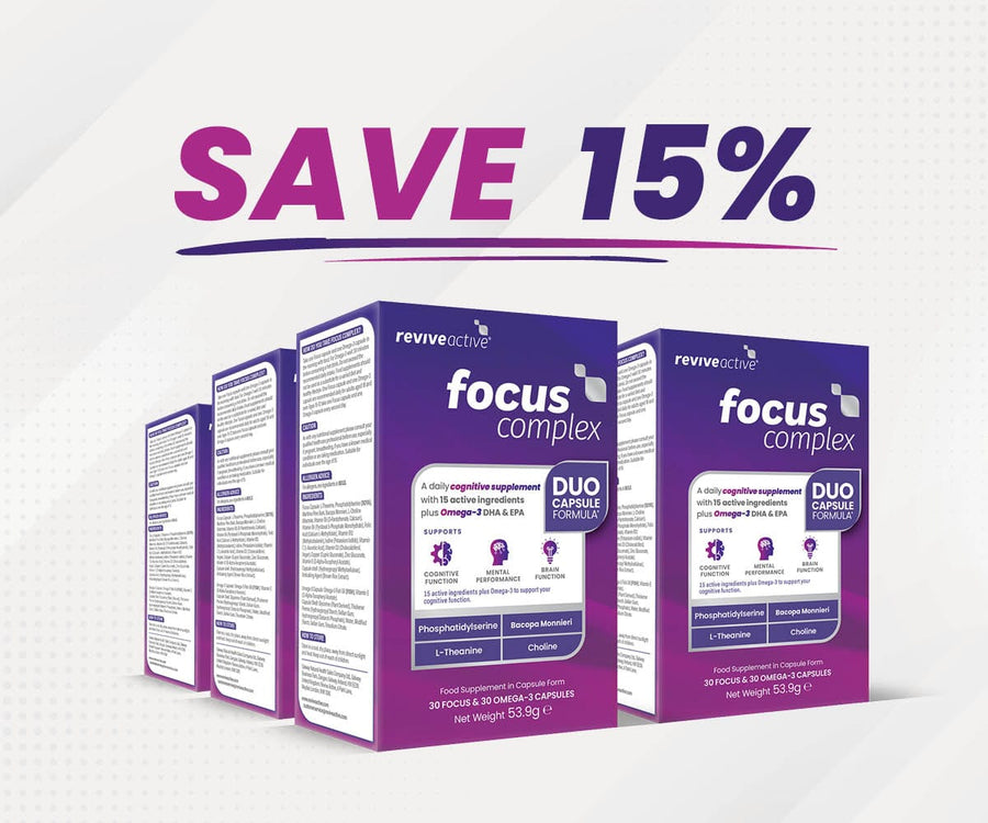 Revive Active Ireland 6 BOXES (360 CAPSULES) Focus Complex