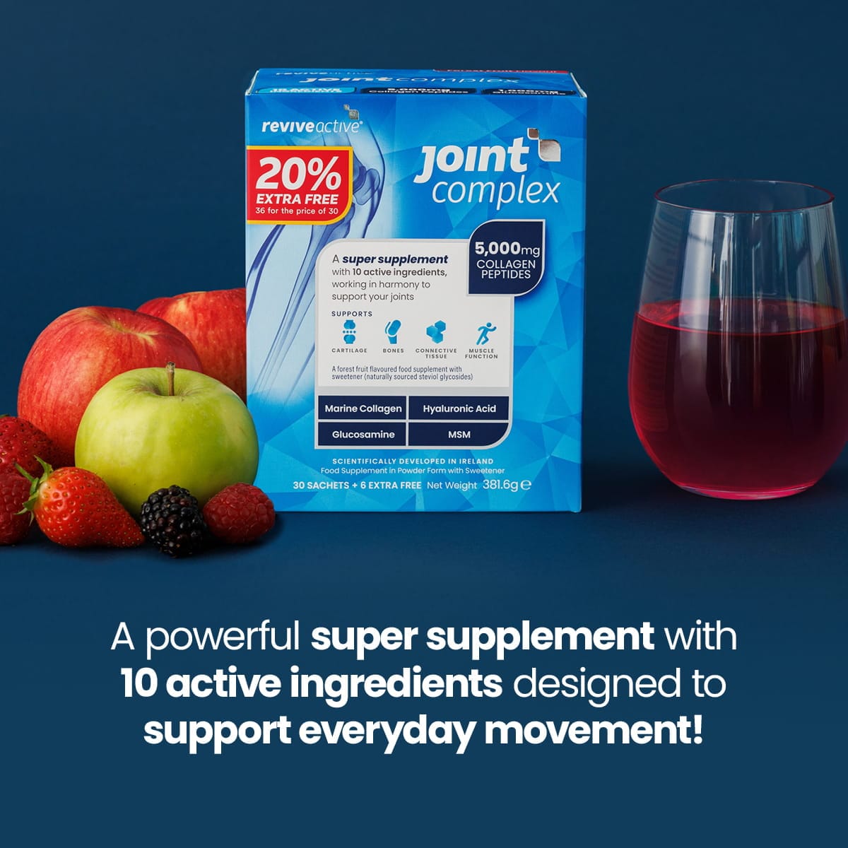 Revive Active Vitamins & Supplements Joint Complex 20% Extra Free