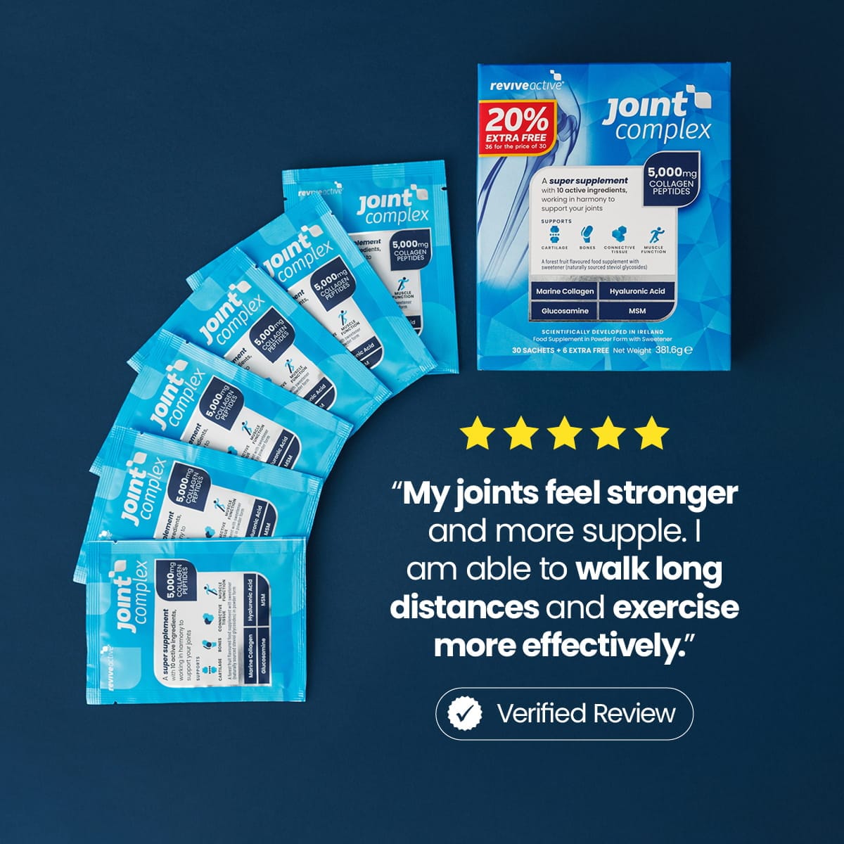 Revive Active Vitamins & Supplements Joint Complex 20% Extra Free
