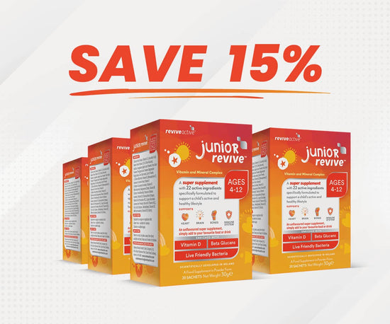 Revive Active Vitamins & Supplements 6 BOXES (120 SACHETS) Junior Revive
