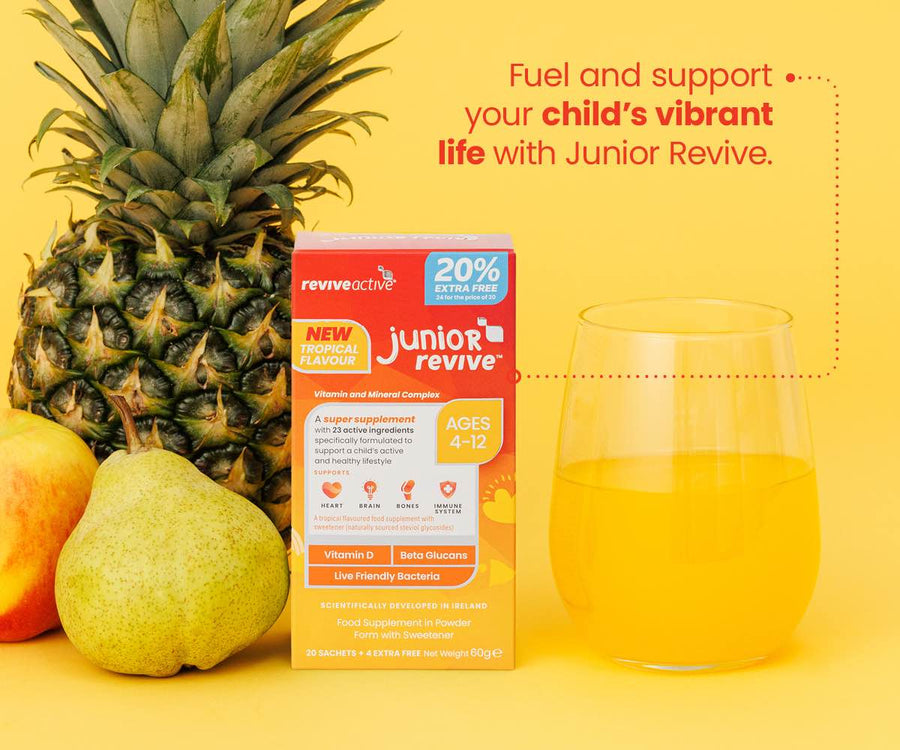 Revive Active Ireland Vitamins & Supplements Junior Revive Tropical Flavour 20% Extra Free