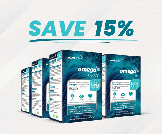 Revive Active Ireland 6 BOXES (360 CAPSULES) Omega Active