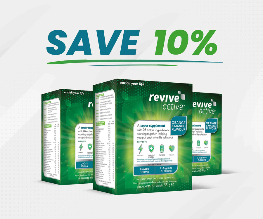 Revive Active Ireland Vitamins & Supplements 3 BOXES (90 SACHETS) Revive Active - Orange & Mango Flavour