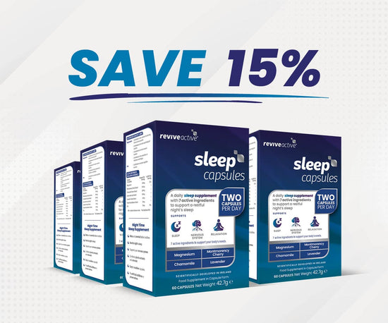 Revive Active Ireland Vitamins & Supplements 6 BOXES (360 CAPSULES) Sleep Capsules