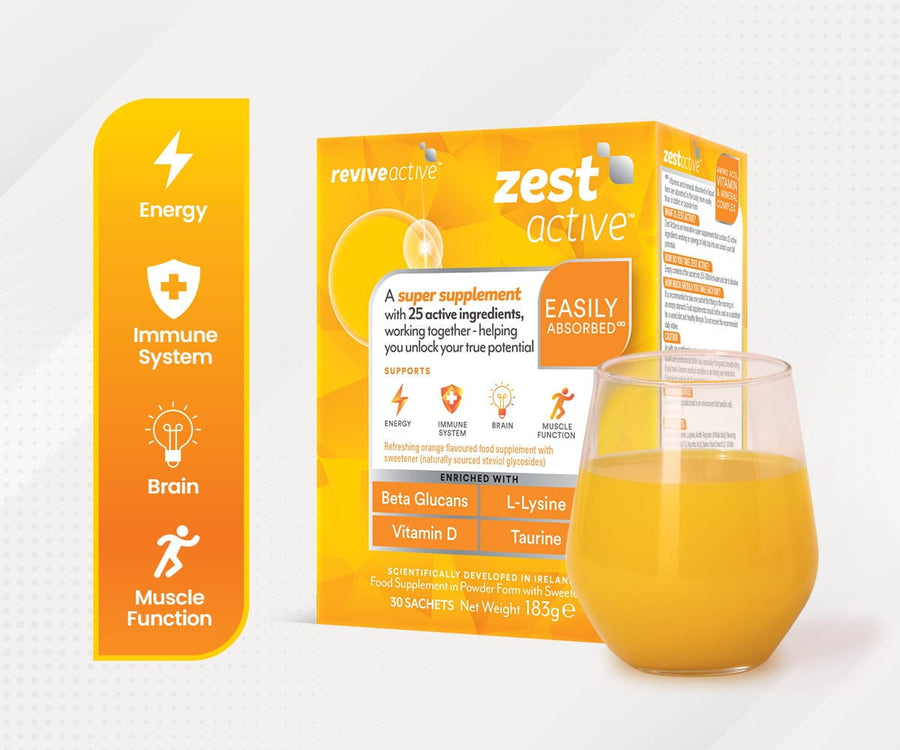 Revive Active Vitamins & Supplements 1 BOX (30 SACHETS) Zest Active